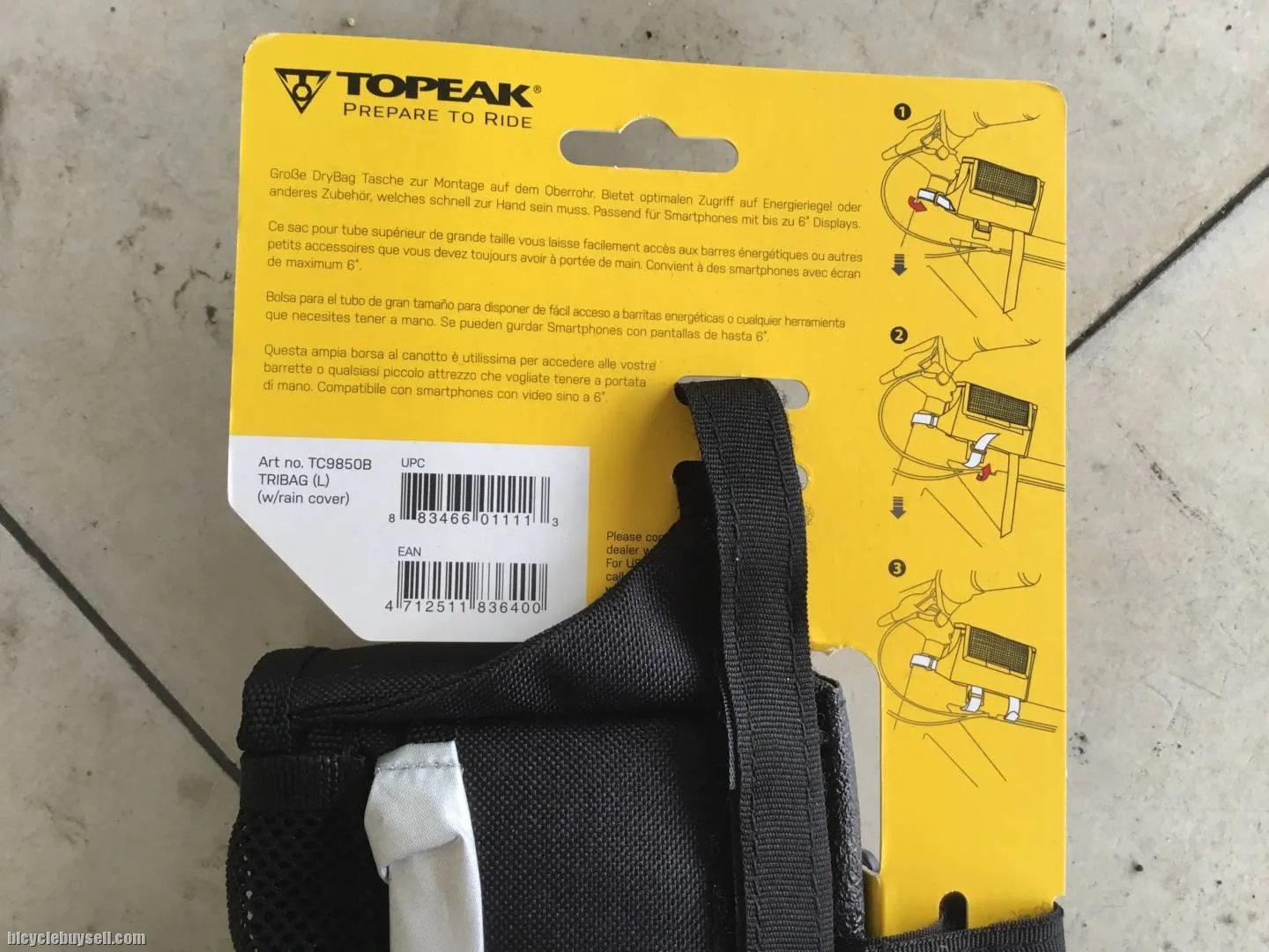 Topeak Tribag With RainCoat - Large - free courier