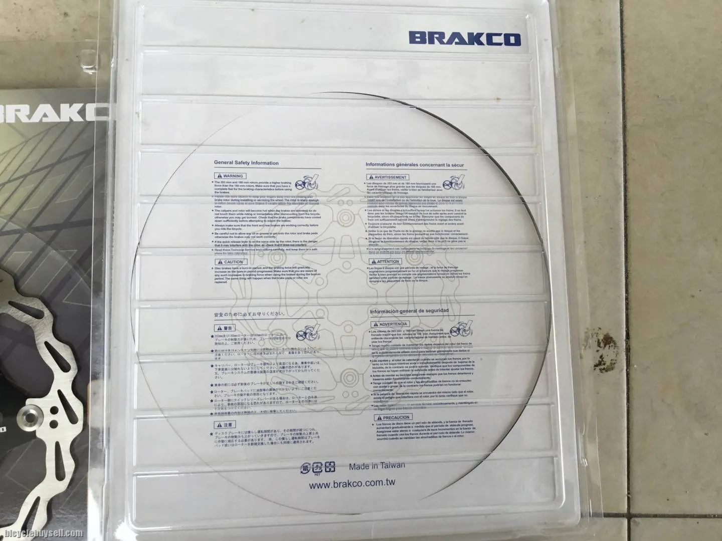 Brakco Floating Rotor - Taiwan (160/180mm)  -- free courier