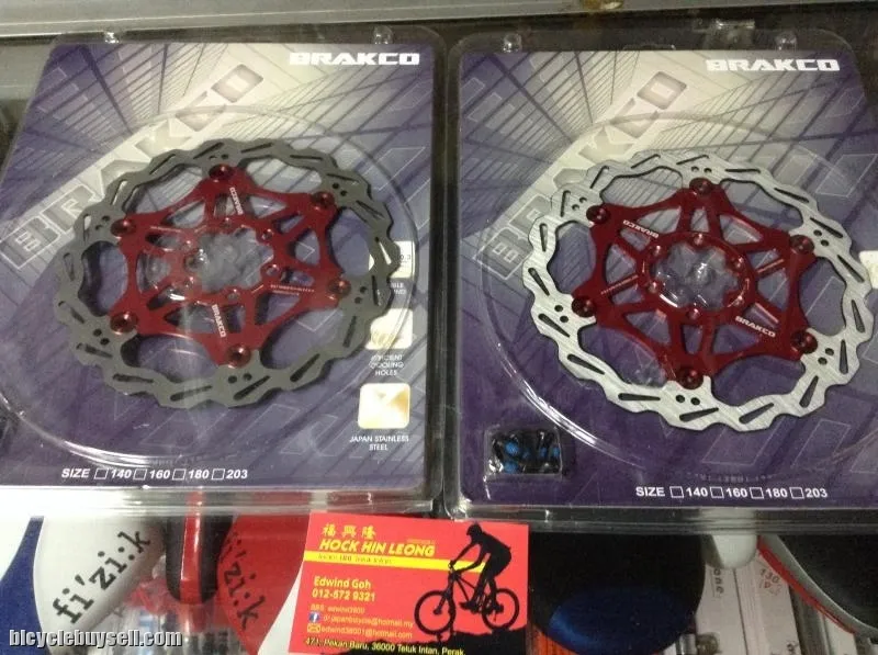 BRAKCO Floating Rotor 160-180mm - Taiwan (Red/Black) (free pos w.m)