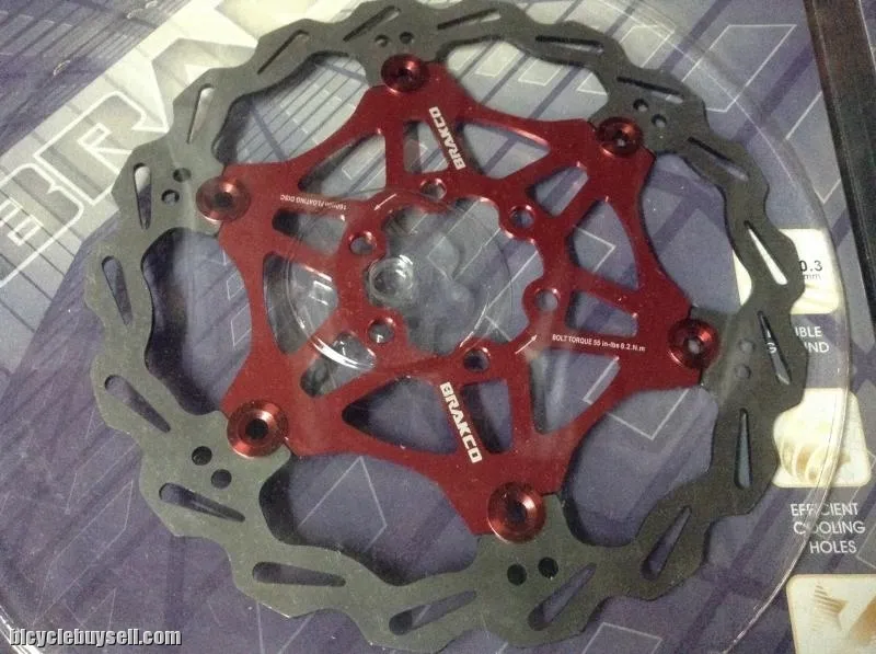 BRAKCO Floating Rotor 160-180mm - Taiwan (Red/Black) (free pos w.m)