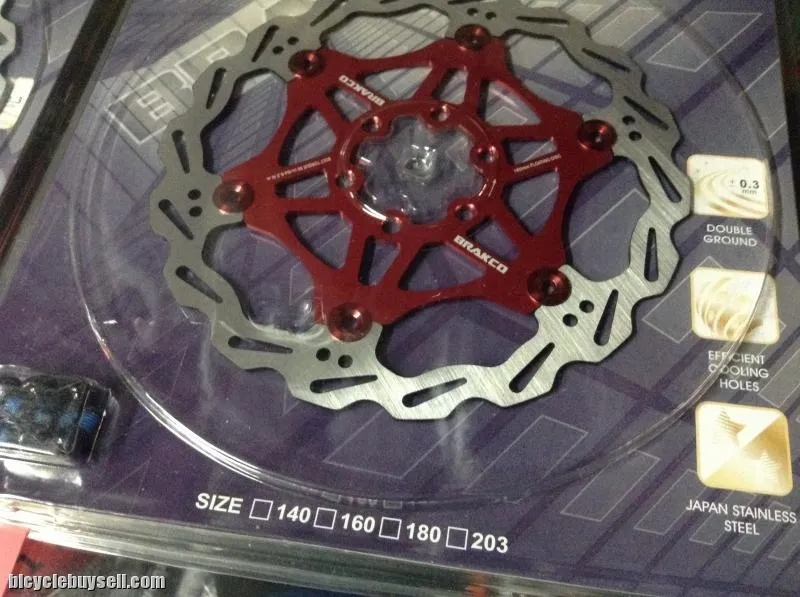 BRAKCO Floating Rotor 160-180mm - Taiwan (Red/Black) (free pos w.m)