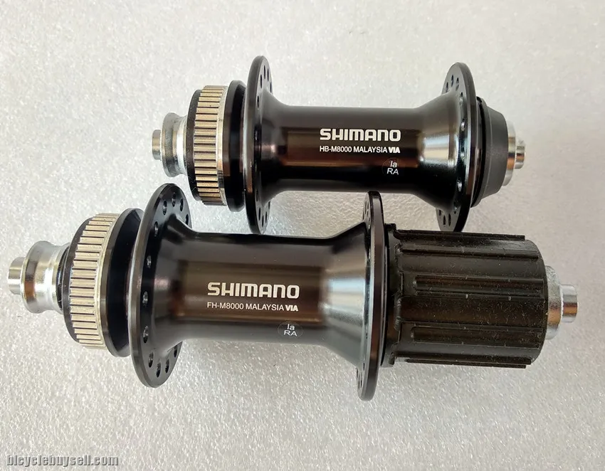 Shimano XT M8000 Center Lock 32H Hub Set With QR
