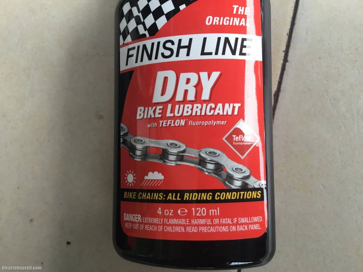 Finish Line Dry With Teflon Chain Lube 120ml/4oz - free courier