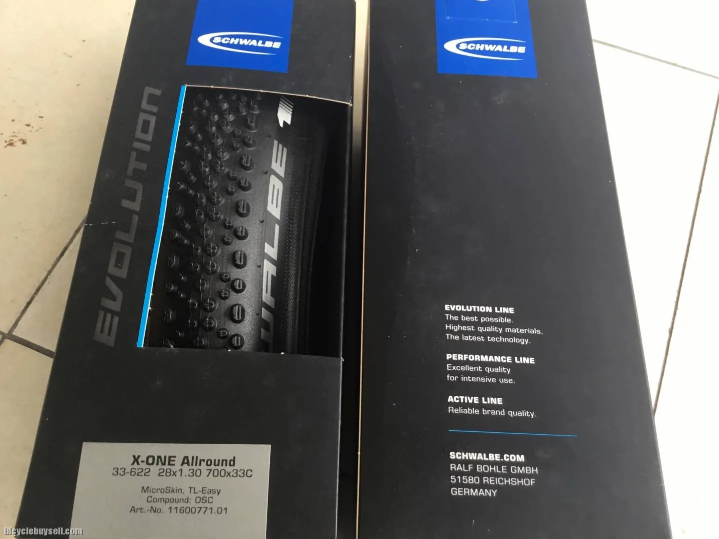 Schwalbe X-ONE AllRound Tubeless Tire 700x33c 1Set - free courier