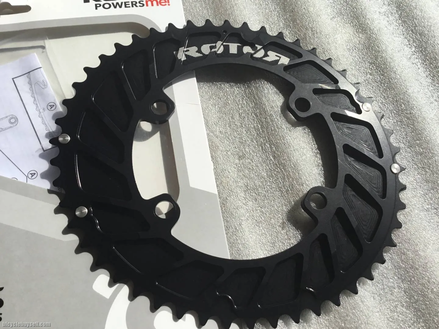 Rotor ALDHU Aero Qring 50T For Shimano 110x4Arm @ free pos