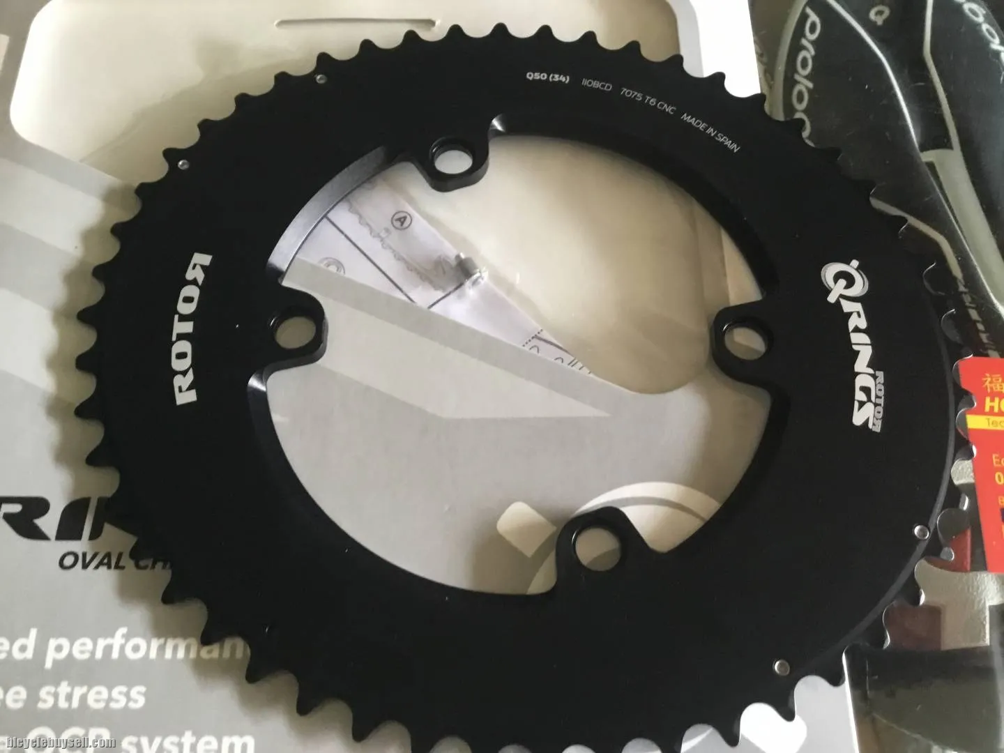 Rotor Aero Q-Ring ALDHU 50T Outer/Shimano 110x4Arm (free pos w.m)