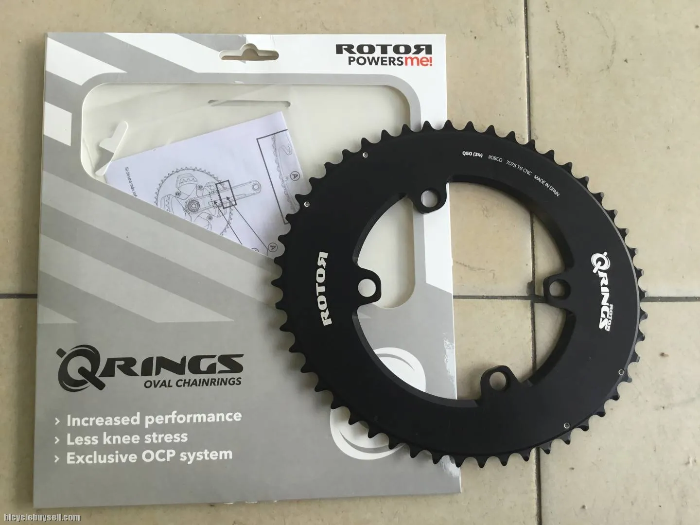 Rotor Aero ALDHU Outer 50T Shimano ChainRing 110x4 - free courier