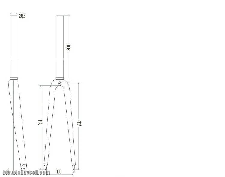 Tsunami Fixed/Road Bike/Touring Bike 700c Carbon Fork