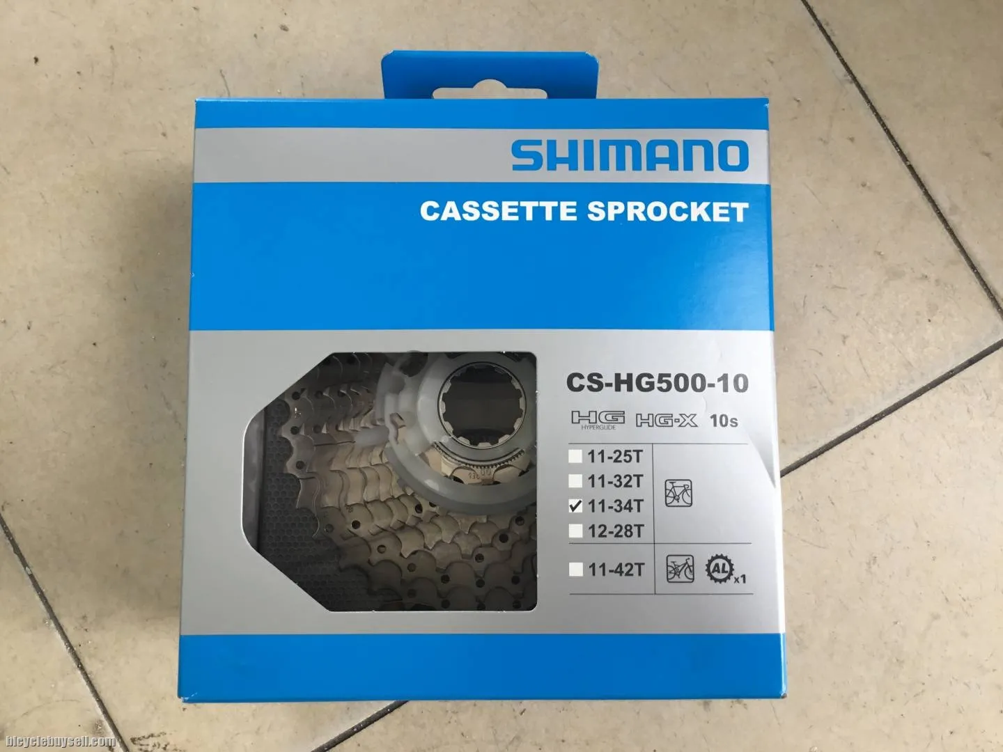 Shimano HG500 caset 11-34T - 10speed -- free courier