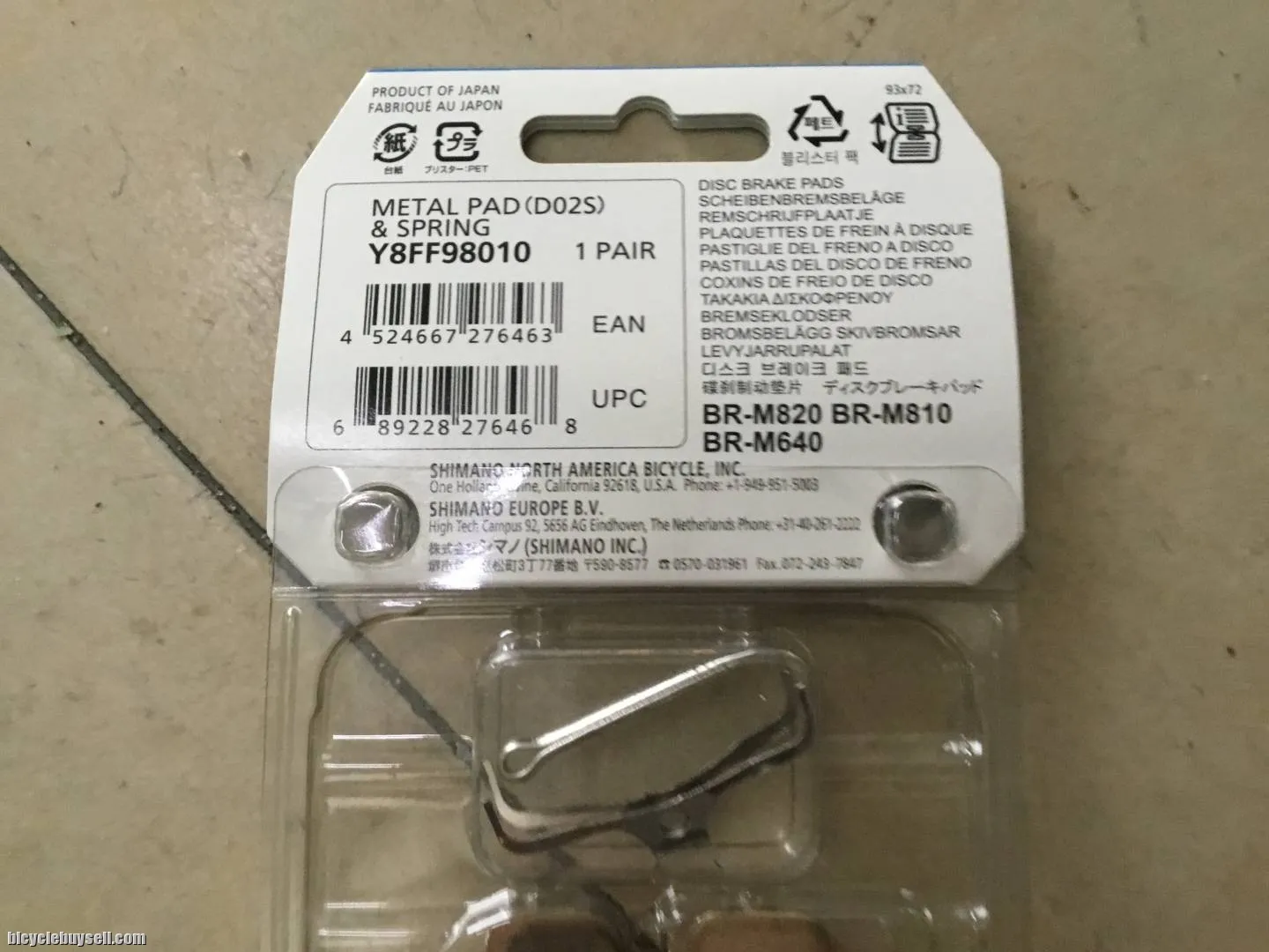Shimano Saint/Zee/M8120 4Pot Metal Brake Pad -- free courier
