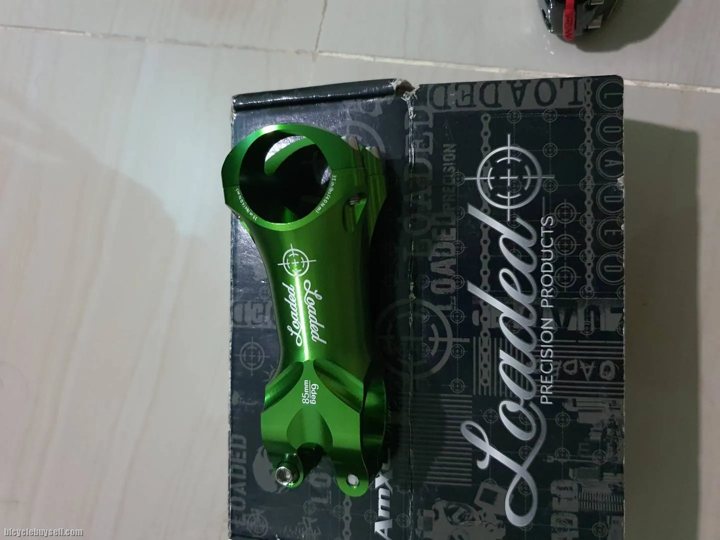 Loaded stems 85mm 6deg green colour