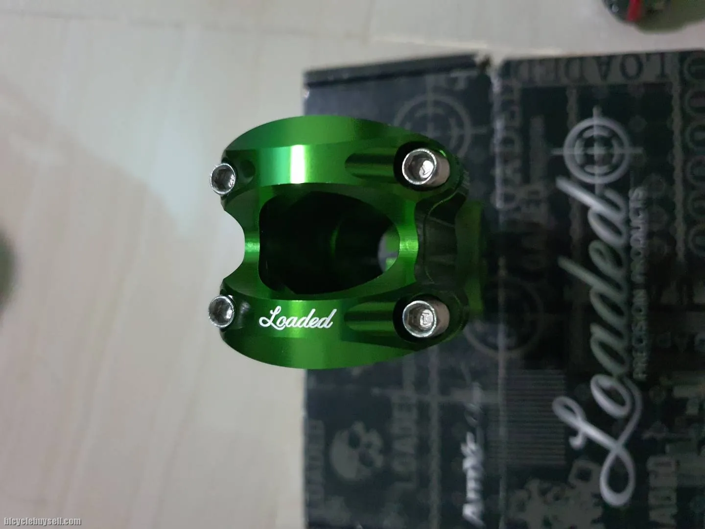 Loaded stems 85mm 6deg green colour
