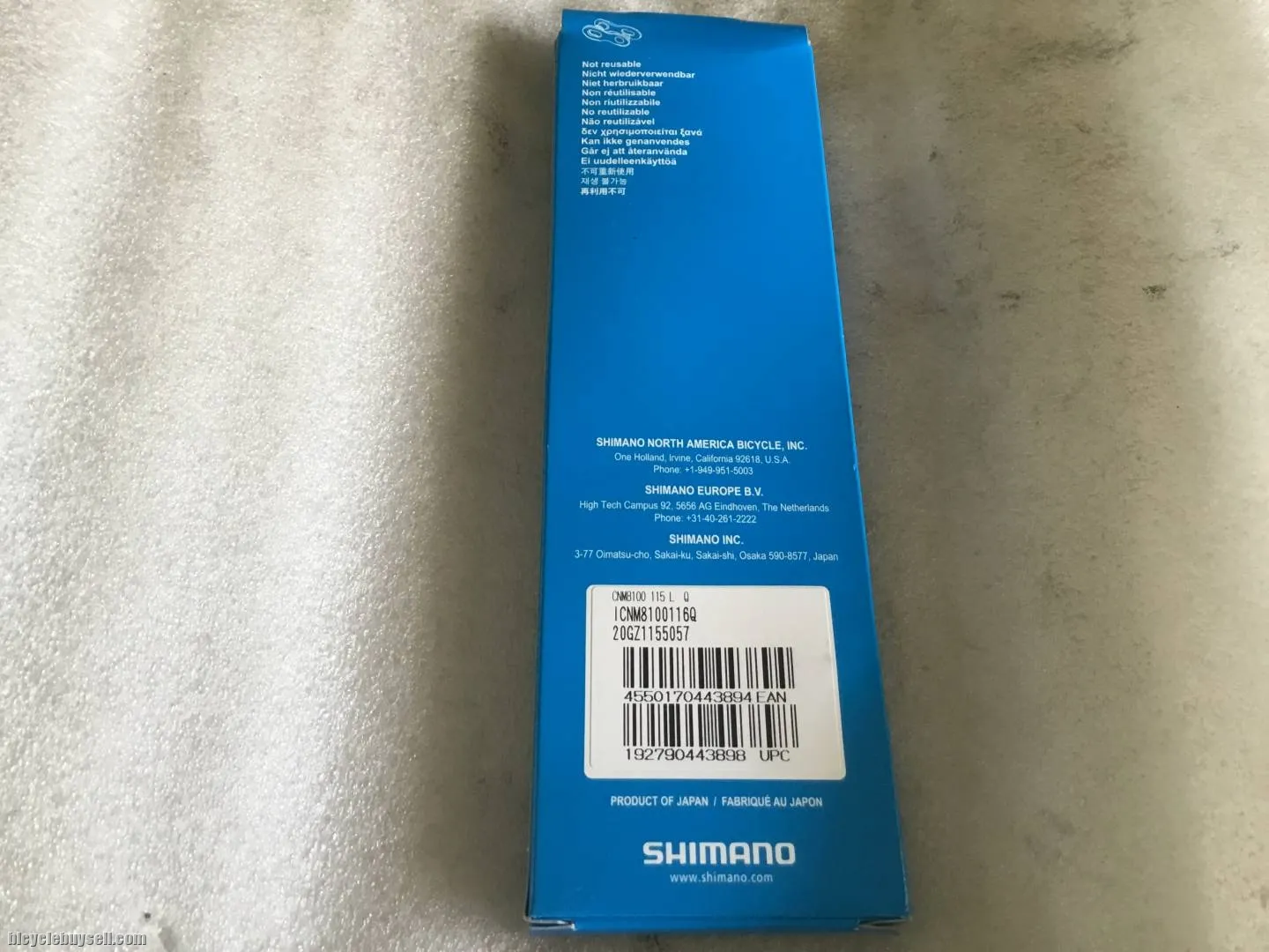 Shimano CN-M8100 XT Chain 12speed Ori @ free pos