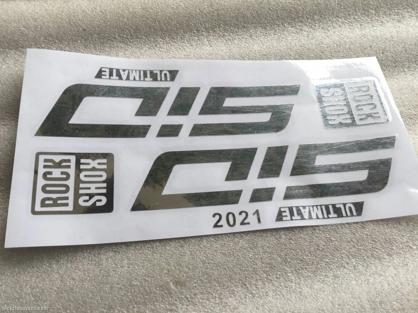 Rock Shox SID Fork Sticker 2021 | Chrome @ free pos