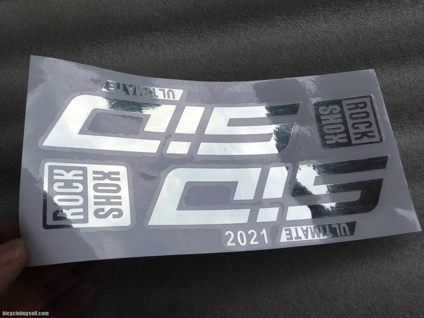 Rock Shox SID Fork Sticker 2021 | Chrome @ free pos