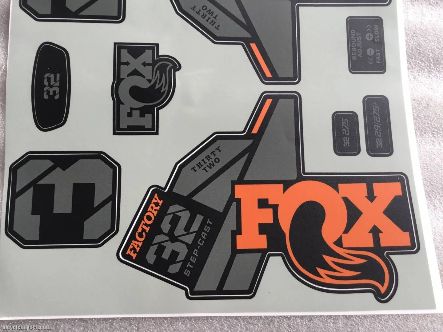 Fox 32 Factory SC Forks Sticker | Latest 2021 @ free pos