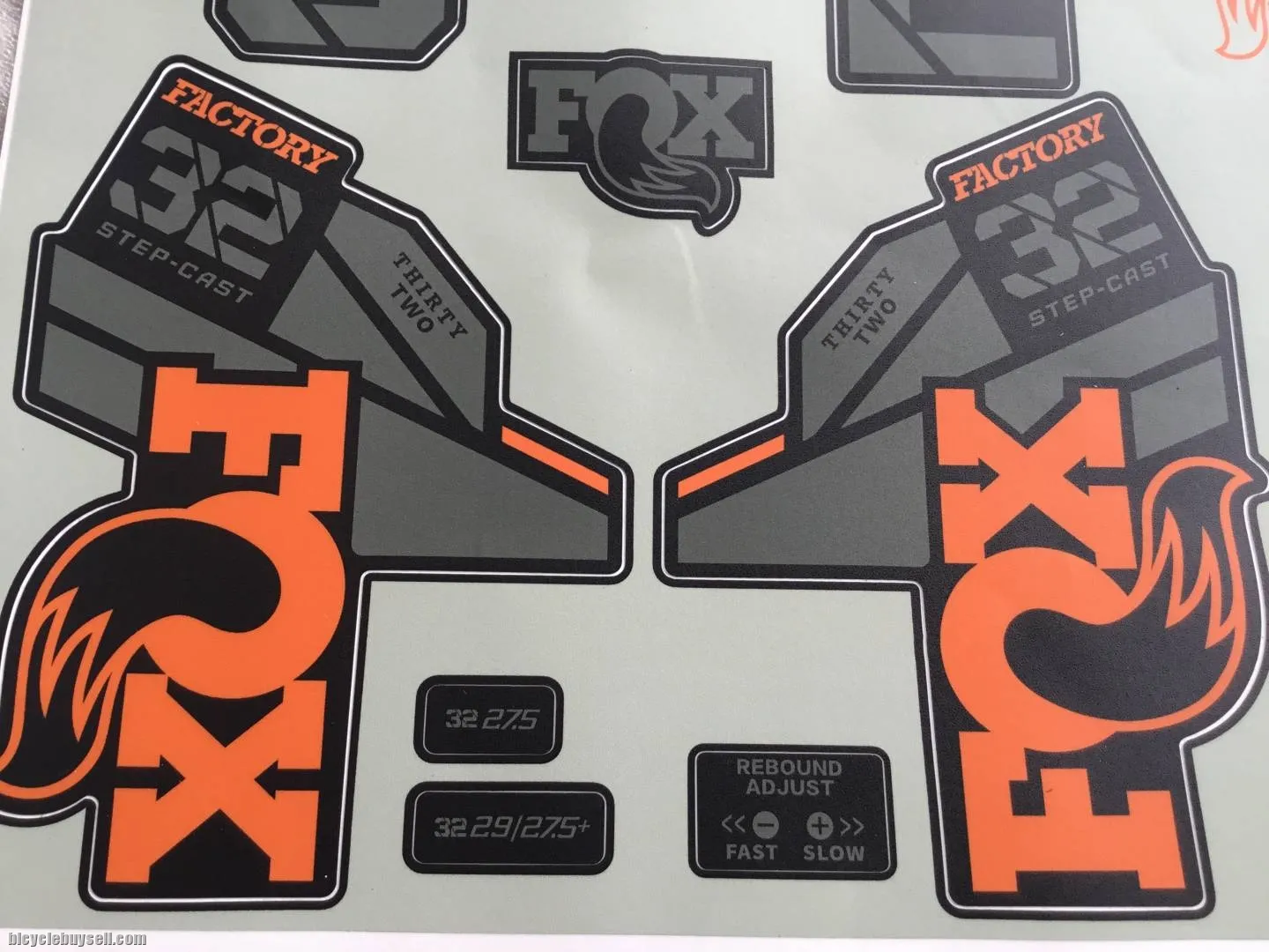 Fox 32 Factory SC Forks Sticker | Latest 2021 @ free pos