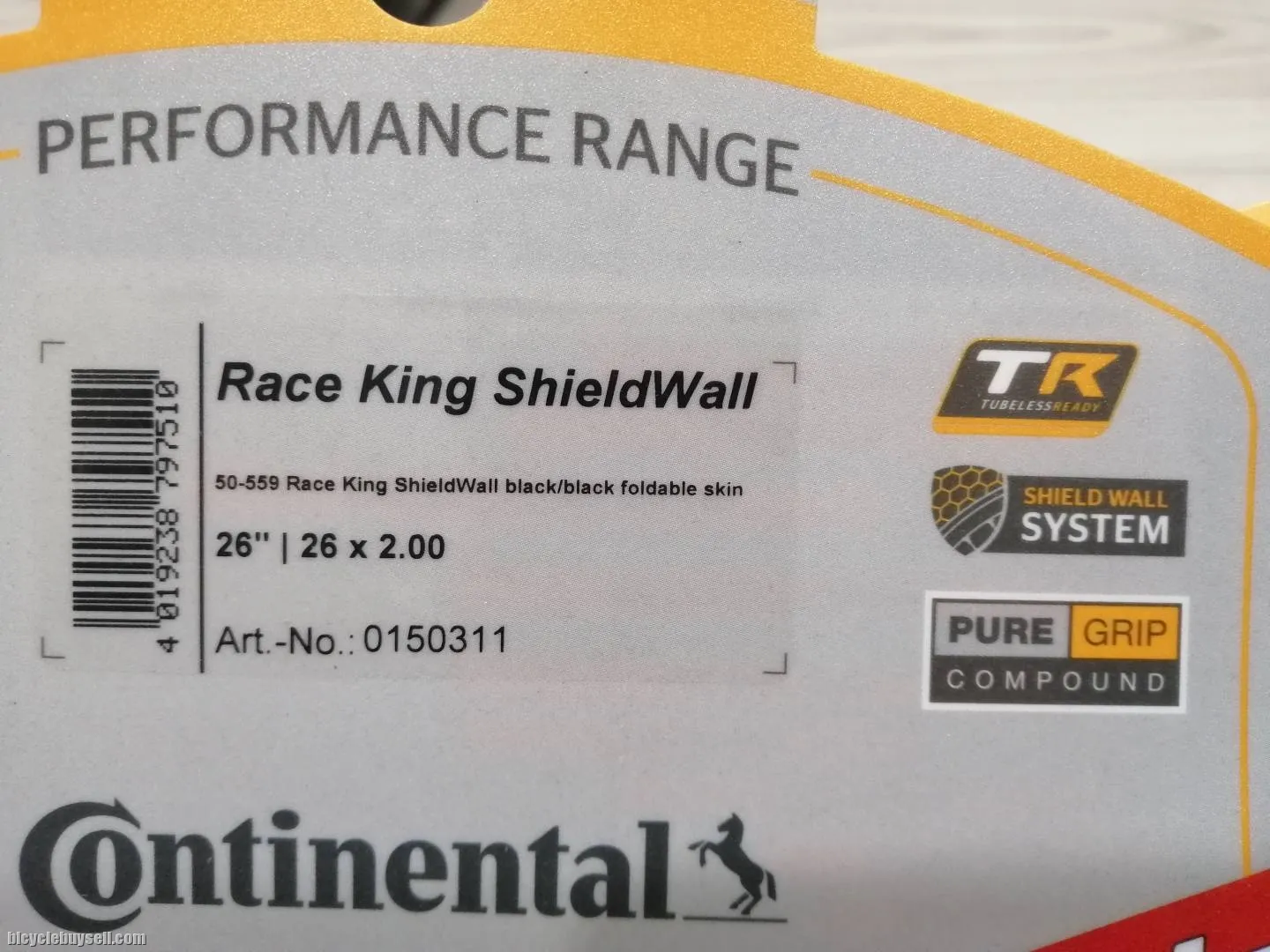 Continental Race King ShieldWall 26/27.5/29 x 2.0 Tubeless Ready Folding Tire ( 1 Pair )