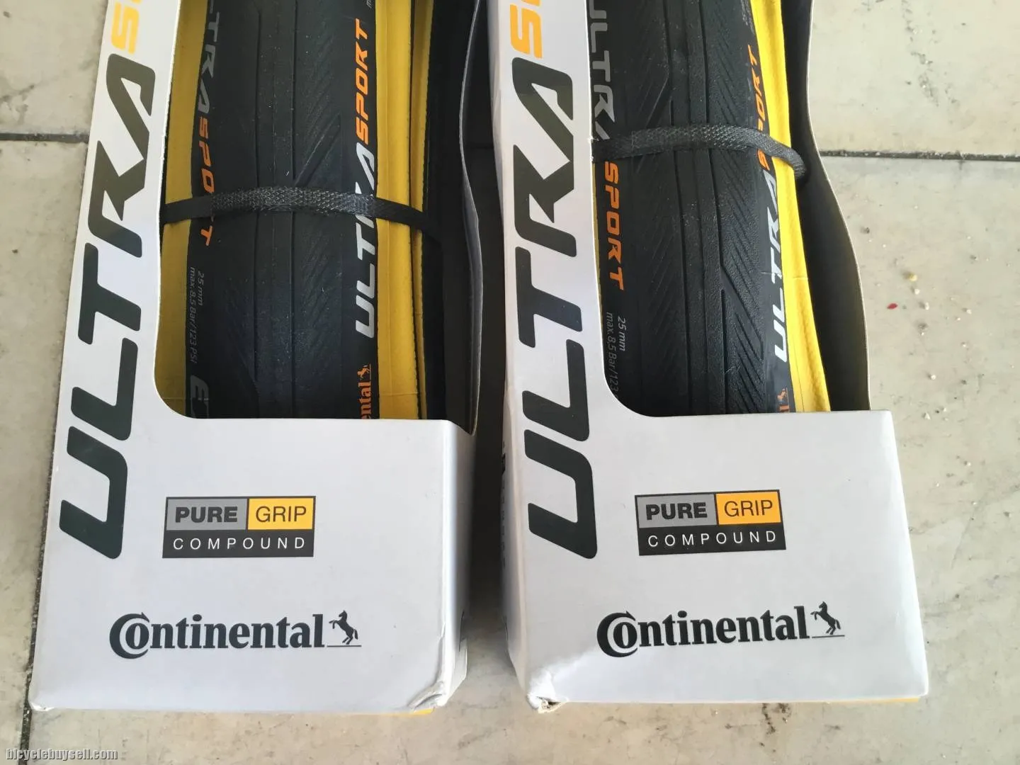 Continental Ultra Sport3 Tires 1Pair - B/Yellow - free courier