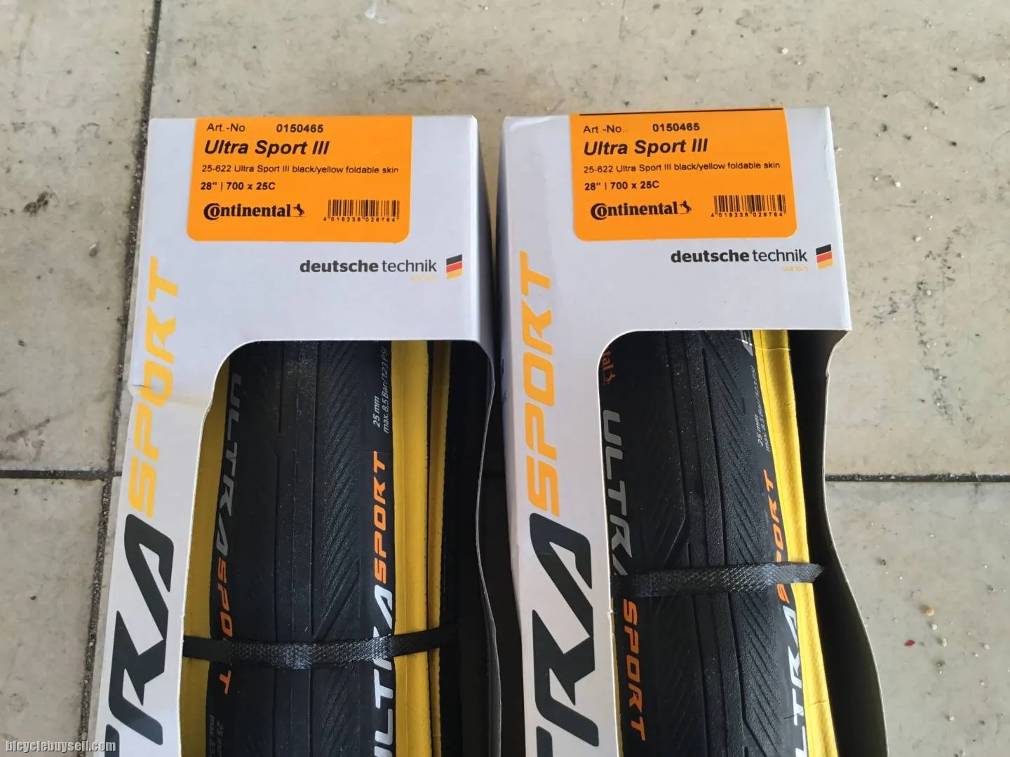 Continental Ultra Sport3 Tires 1Pair - B/Yellow - free courier