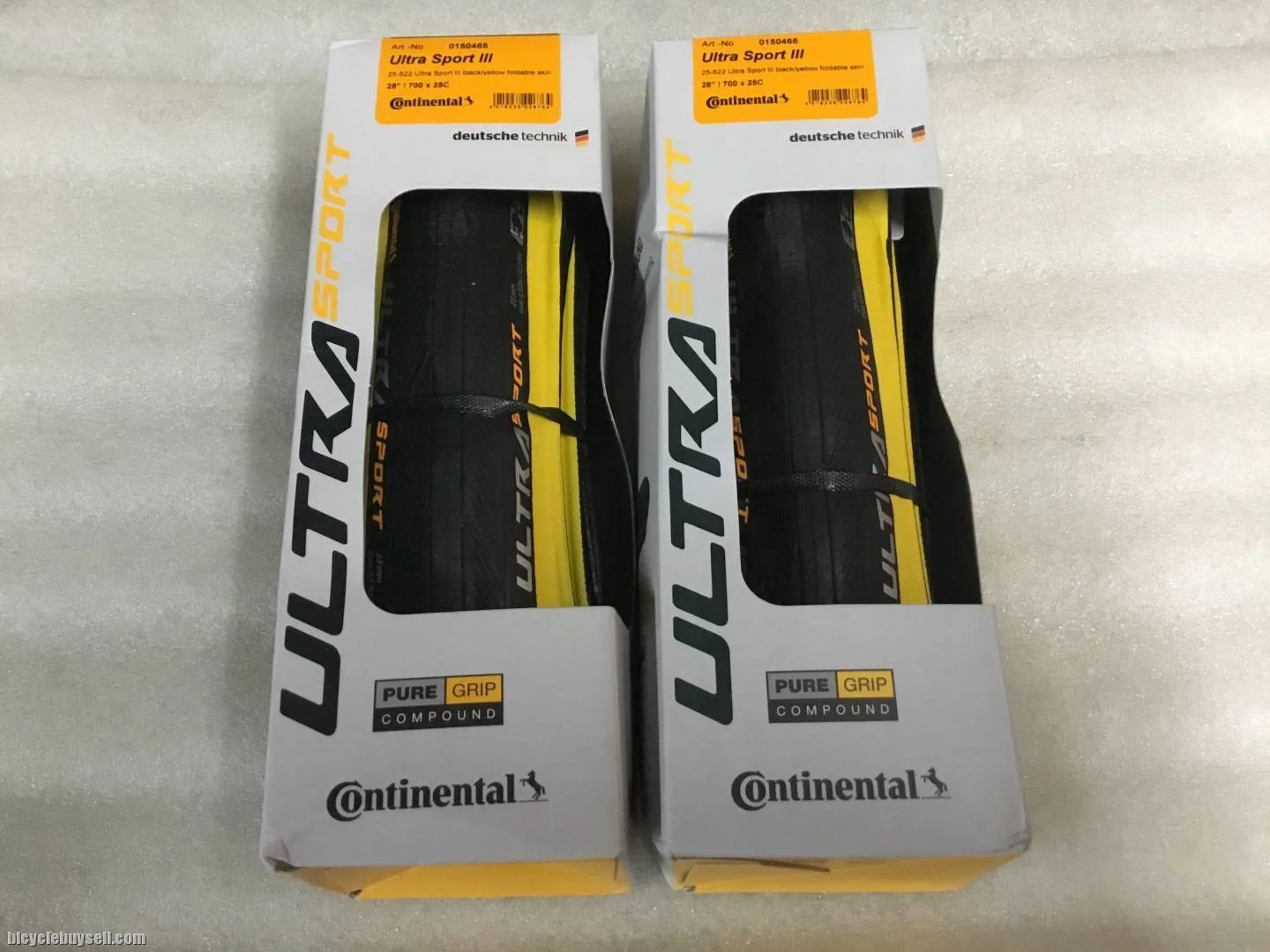 Continental UltraSport 3 Tires 25c Yellow | 1set @ free pos
