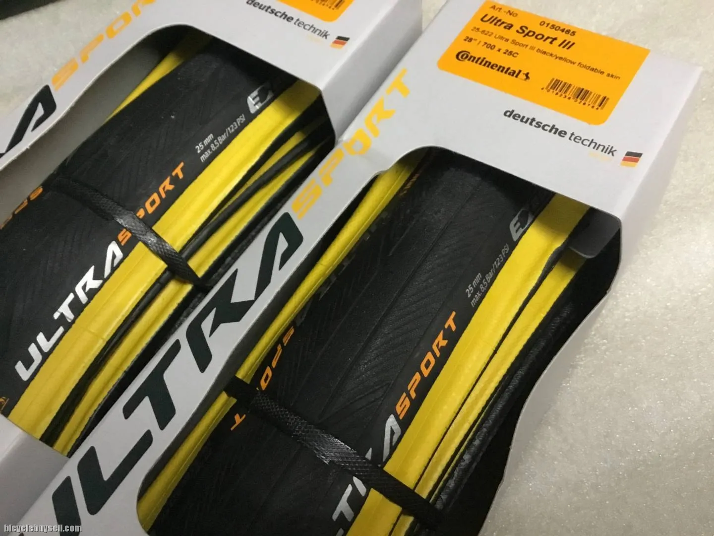 Continental UltraSport 3 Tires 25c Yellow | 1set @ free pos