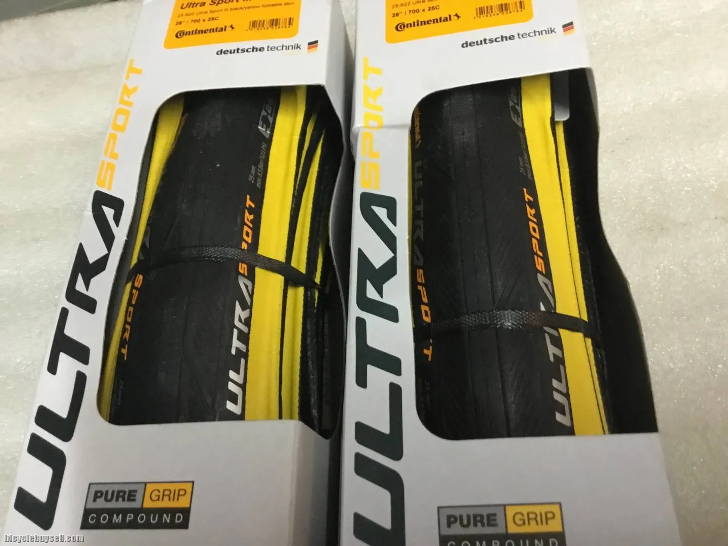 Continental UltraSport 3 Tires 25c Yellow | 1set @ free pos