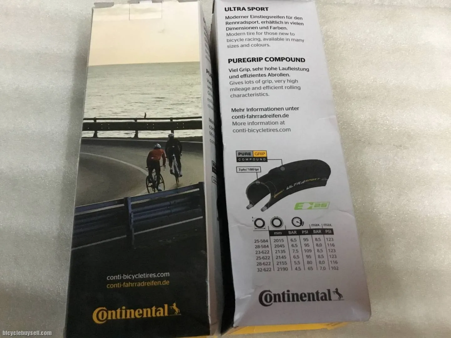 Continental UltraSport 3 Tires 25c Yellow | 1set @ free pos