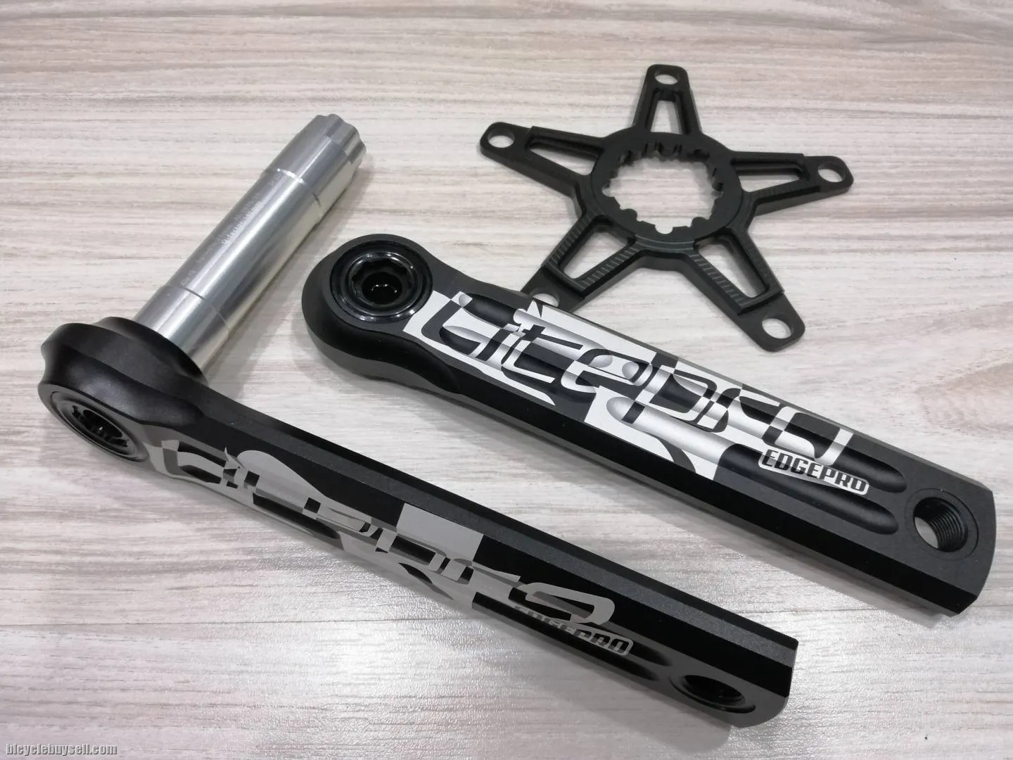 Litepro EdgePRO BCD130 170mm Single Speed Hollow Crank Arm With BB