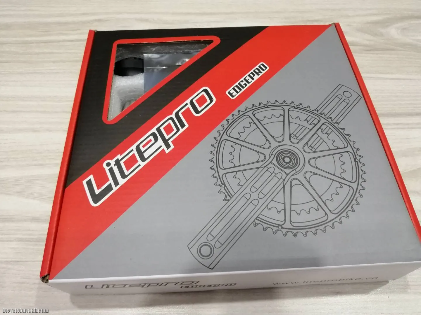 Litepro EdgePRO BCD130 170mm Single Speed Hollow Crank Arm With BB