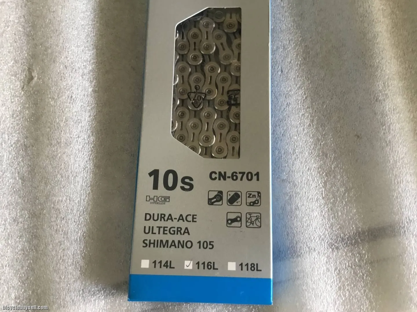 Shimano Ultegra | Dura Ace | 105 CN-6701 10-speed Chain @ free pos