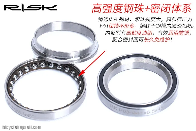 Headset Bearing 41mm 41.8mm for MTB Frame Cycling Basikal