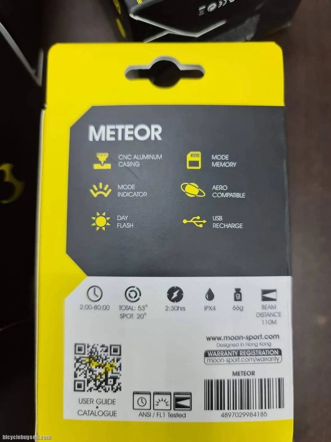Moon Meteor -400 Lumen- Front Lights (Usb Rechargeable) Brand New !!!!