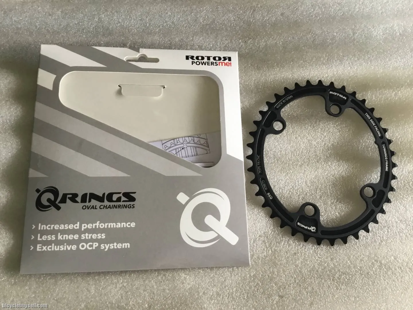 Rotor ALDHU Inner Q-Ring 39T For Shimano 110x4Arm @ free pos