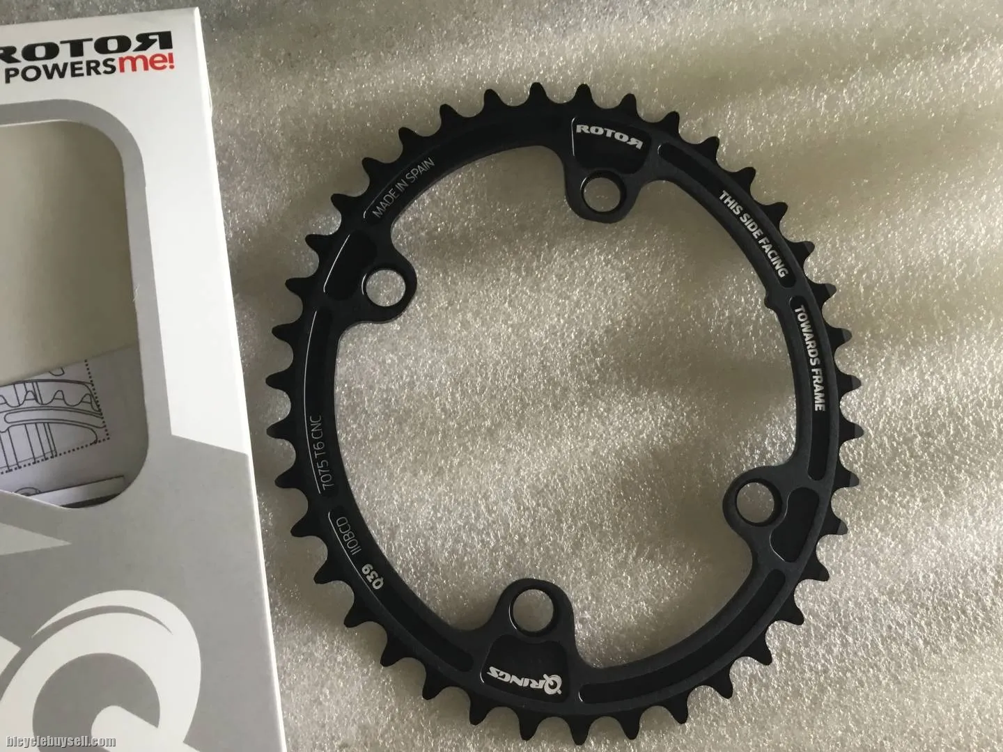 Rotor ALDHU Inner Q-Ring 39T For Shimano 110x4Arm @ free pos