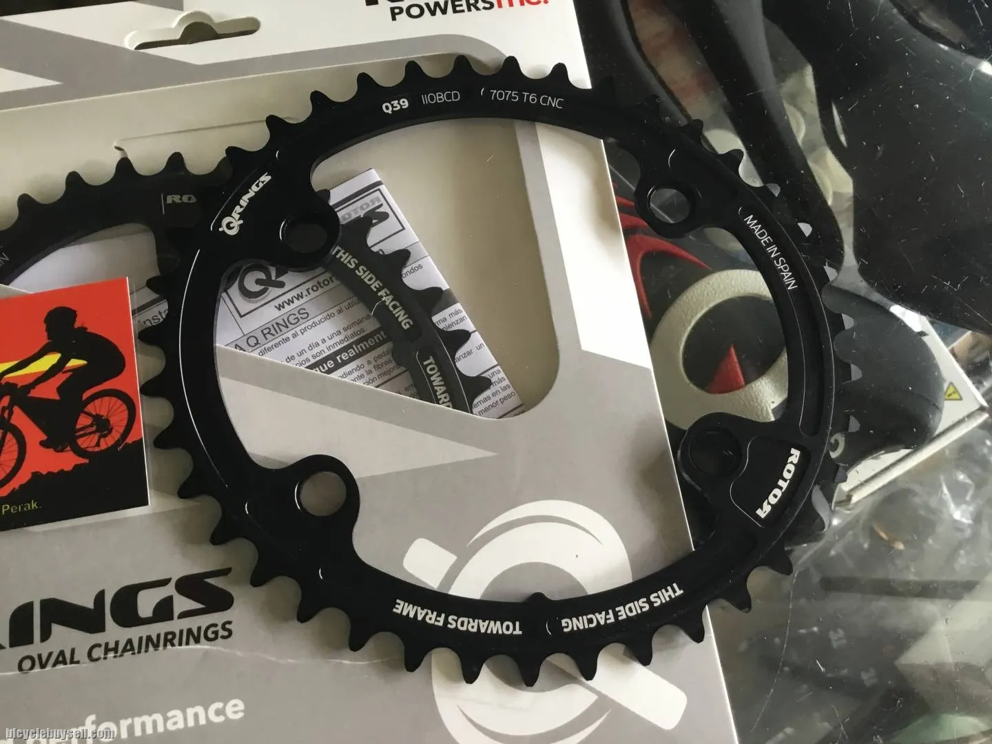 Rotor Q-Ring ALDHU NEW 39T Inner / Shimano 110x4Arm (free pos w.m)