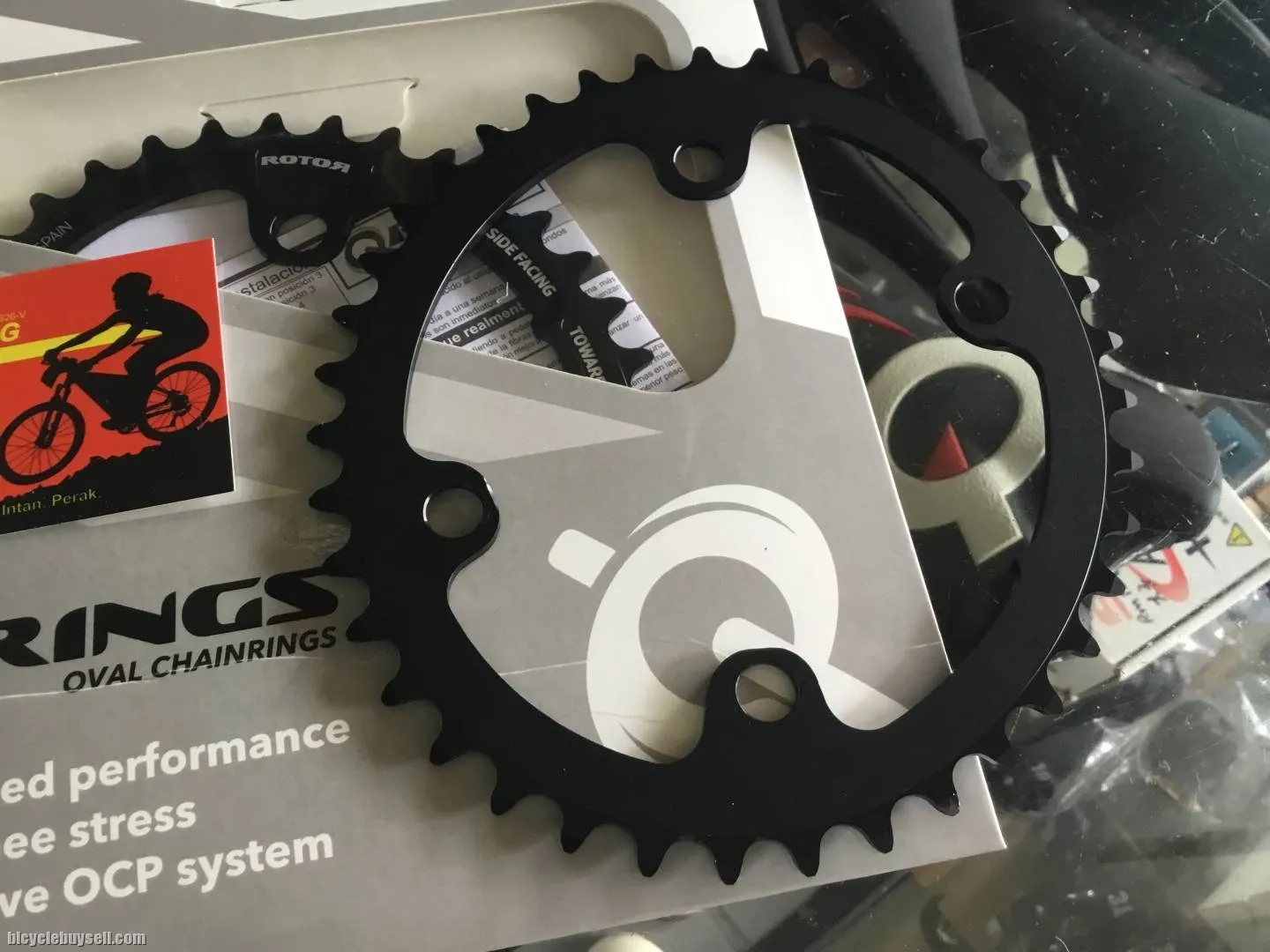 Rotor Q-Ring ALDHU NEW 39T Inner / Shimano 110x4Arm (free pos w.m)