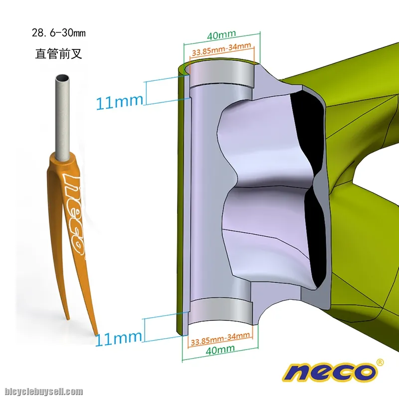 Neco 1-1/8 Threadless Sealbearing Headset