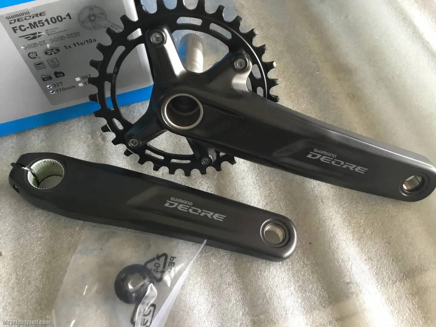 Shimano Deore M5100-1 Crankset 32T 11s @ free pos