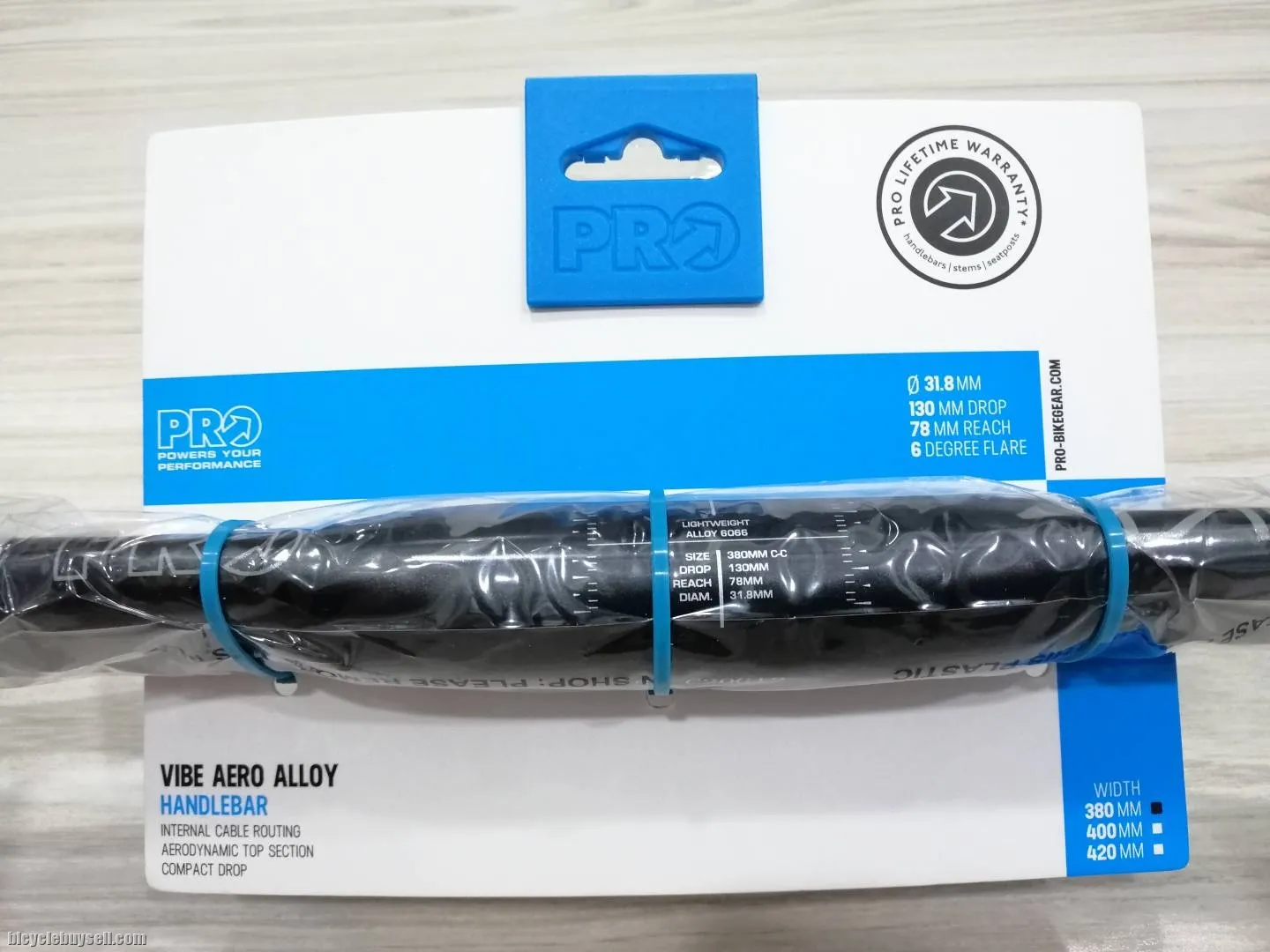 Pro Vibe Aero Alloy Handlebar 38/40/42cm (Center-to-Center)