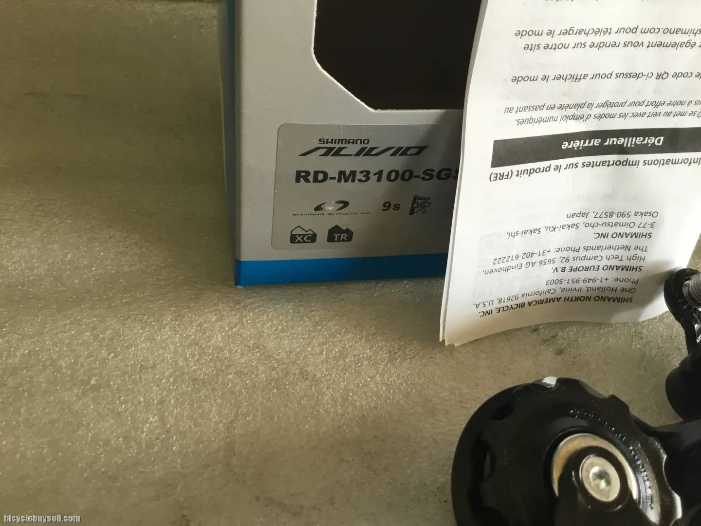 Shimano Alivio Rear Deraileur GS | 9speed @ free pos