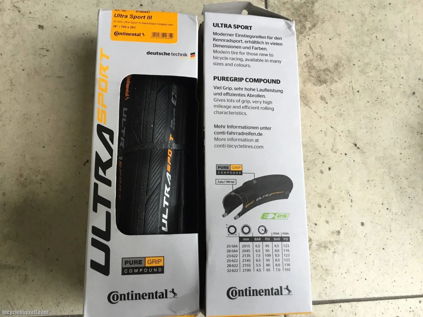 Continental Ultra Sport 3 - 700x25c Tires - 1set - free courier