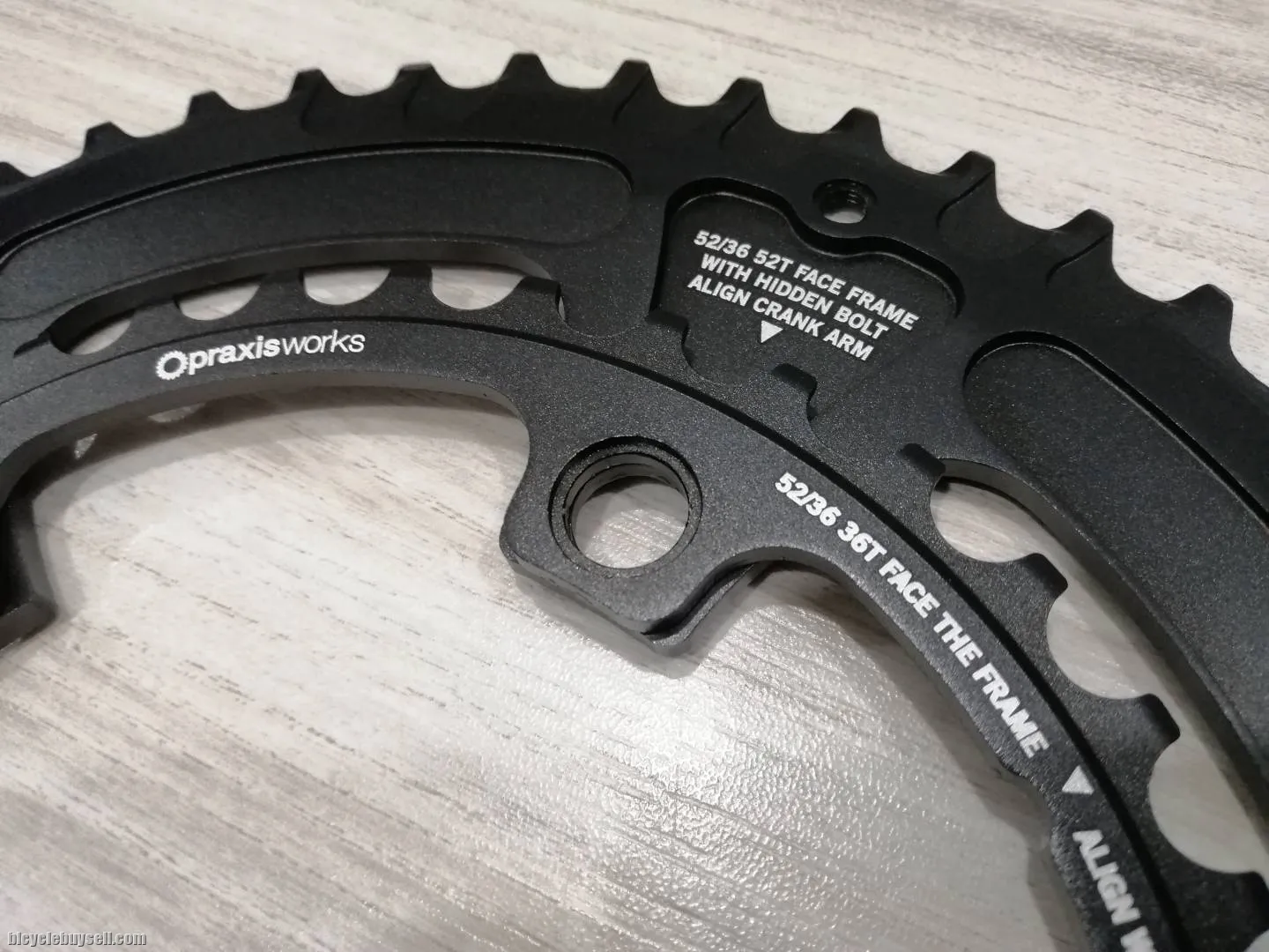Praxis Works LEva Time Cold Forged 52/36T BCD110 10/11 Speed Chainring