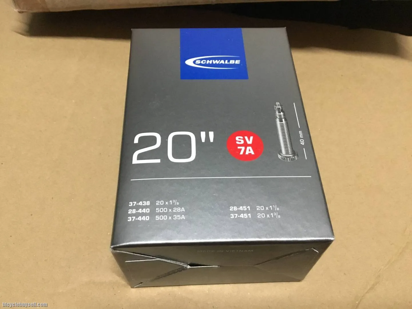 Schwalbe Tube 20 x 1 1/8 to 1 3/8 FV 40mm - free courier