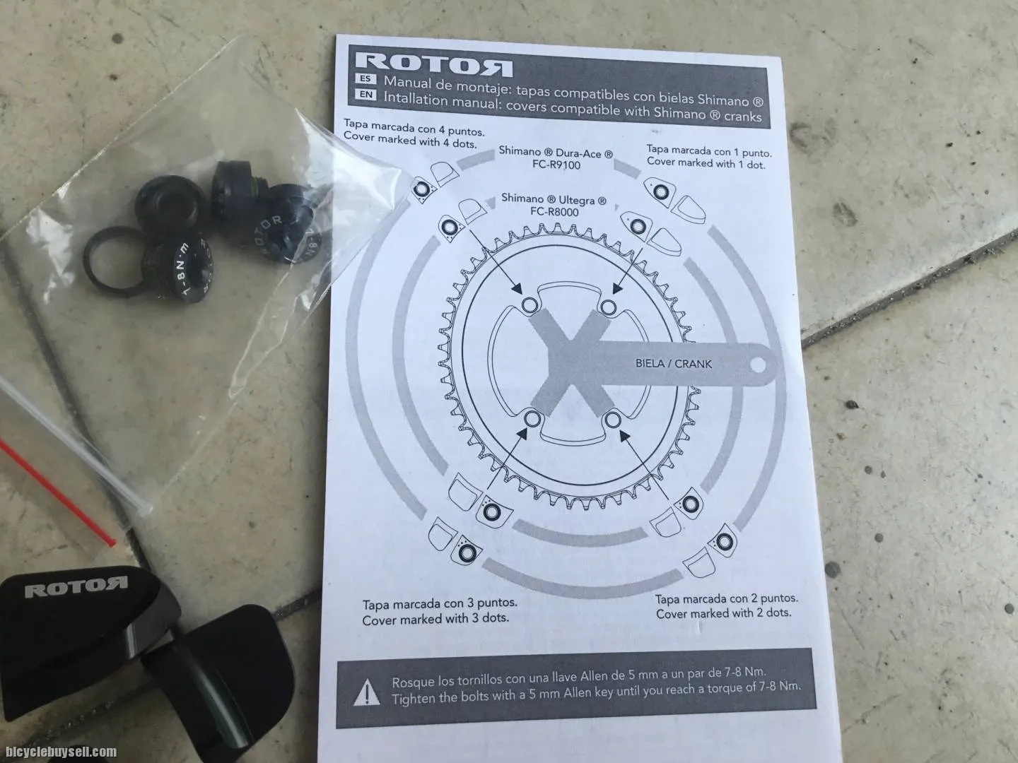 Rotor Crank Bolt For DA R9100 - free courier