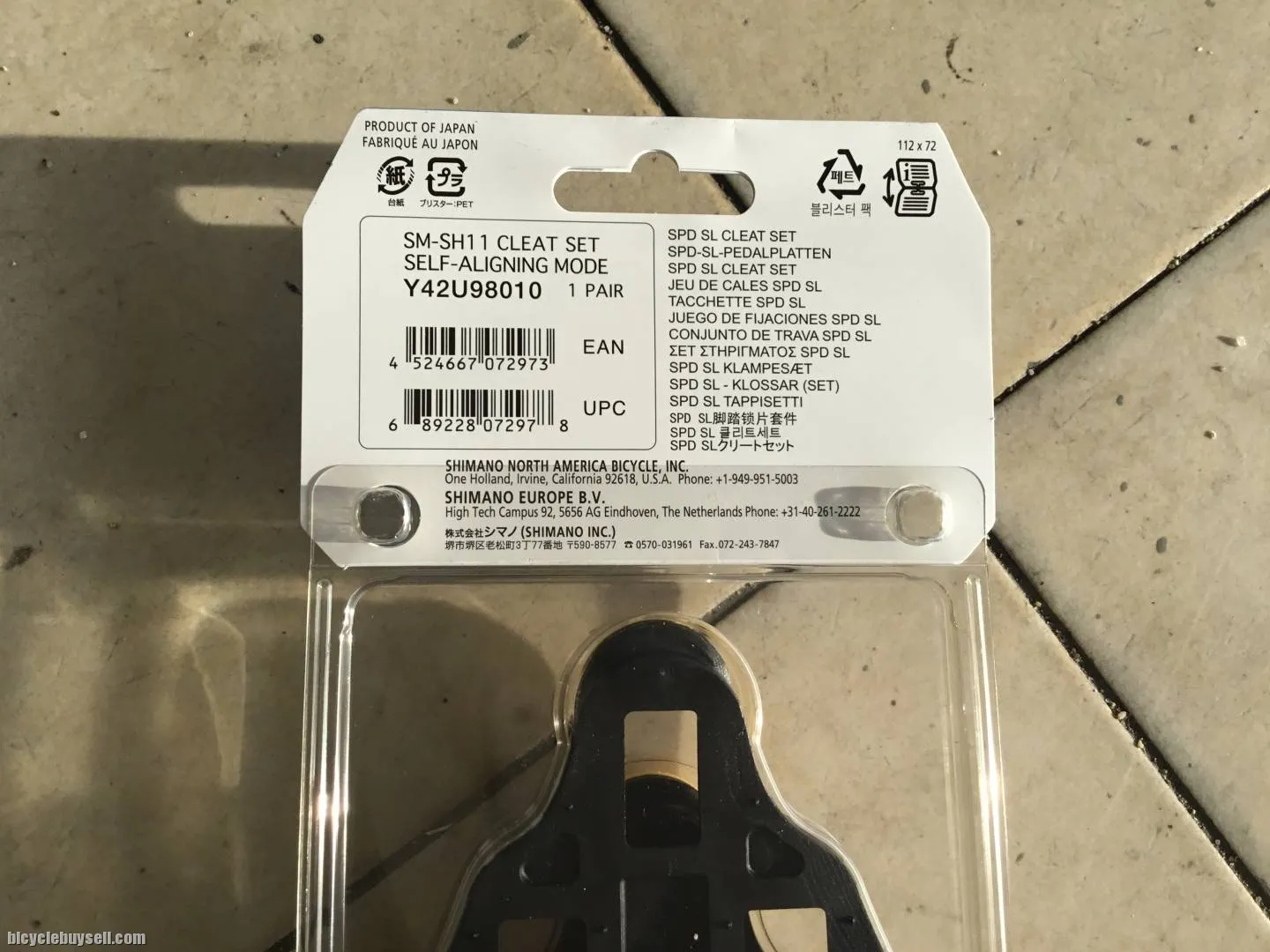Shimano SPD SL SH11 Shoe Cleat - Original -- free courier.
