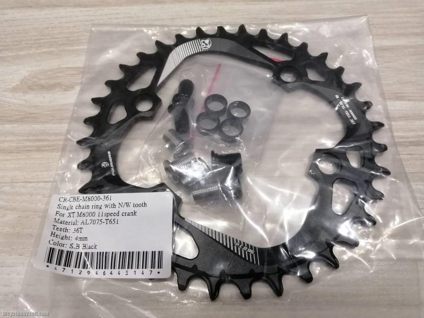 Fouriers M8000 BCD96 32/ 34/ 36T Narrow-wide 11 Speed 12 Speed Chainring
