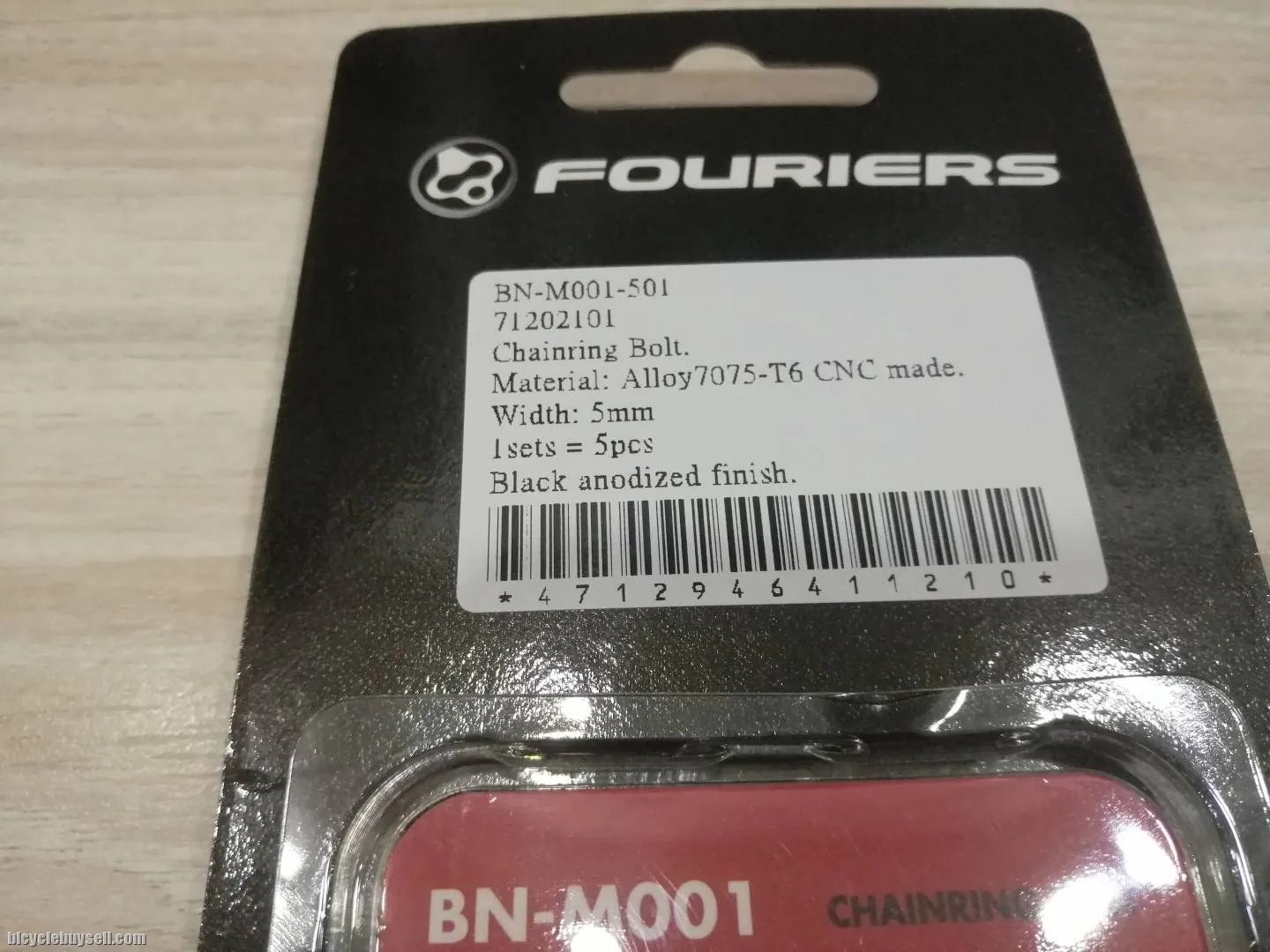Fouriers Chain Ring Bolt 5 Pcs Set For Double Chainring