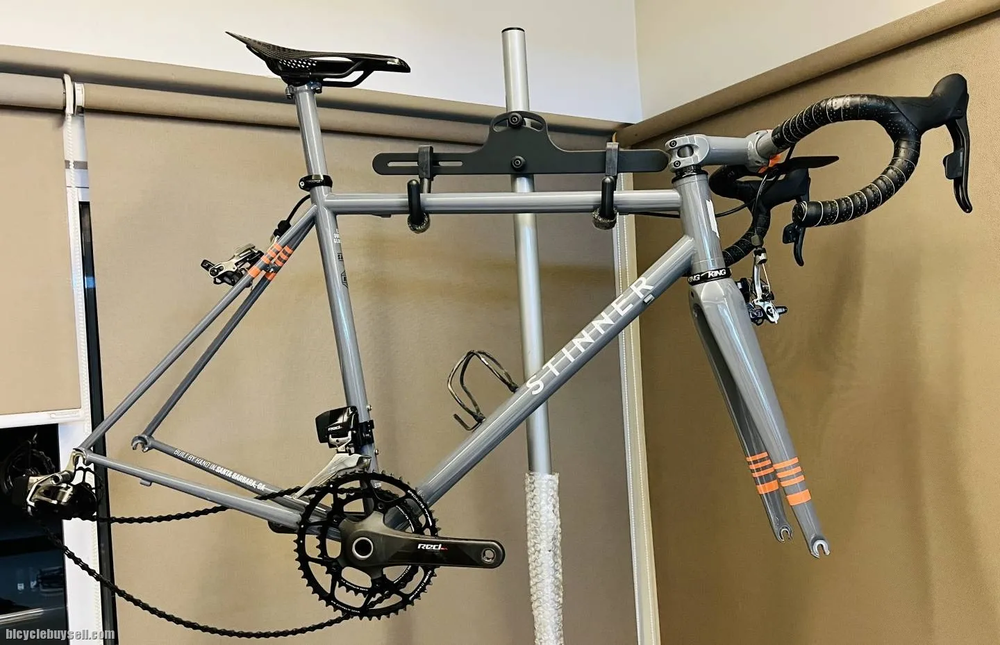 Good Condition Stinner Gibraltar Steel Frame Size 52 Hand Built in the USA (Custom Colour)