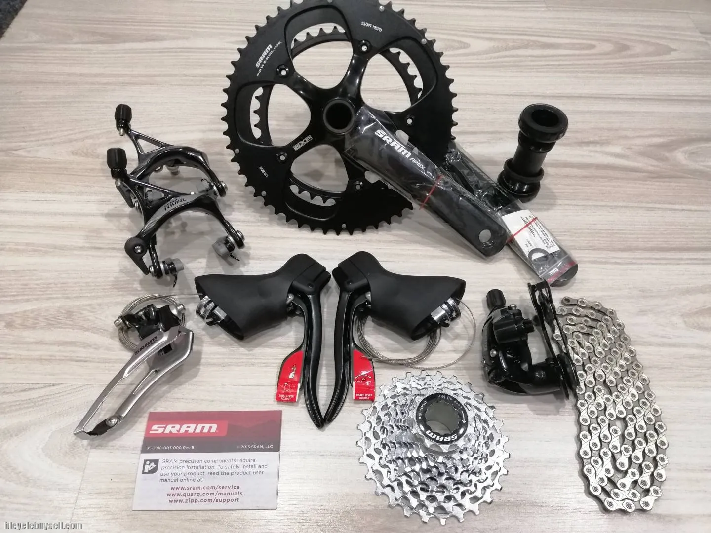 Sram Apex 53/39T 172.5mm 28T 10 Speed Group Set